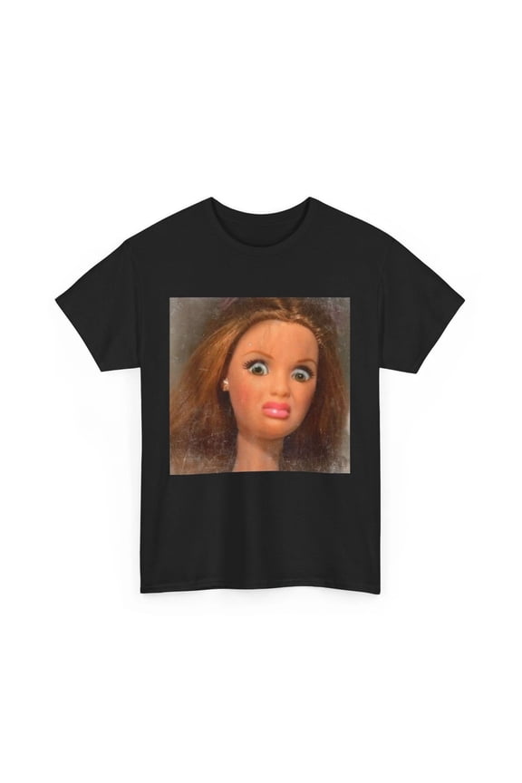 Funny Disgusting Doll Face Meme Sarcastic Gift Unisex T-Shirt, S - 5XL