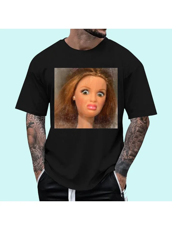 Funny Disgusting Doll face Meme T-Shirt