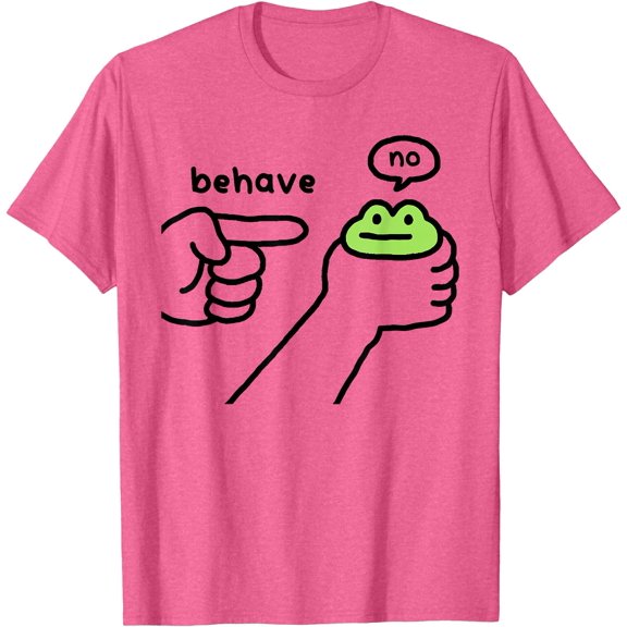 Funny Dishonest Frog Meme T-Shirt - No Cartoon Design - Humorous White Tee for Adults