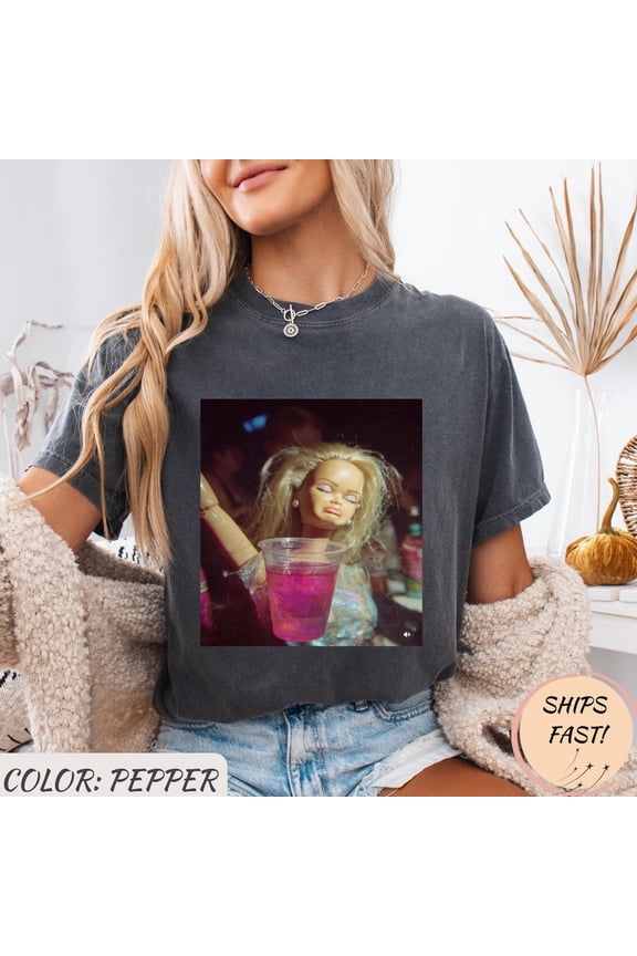 Funny Distressed Doll Face Meme T Shirt