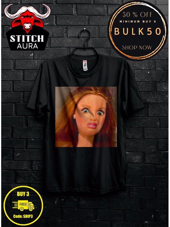 Funny Distressed Doll Face T-Shirt Gift For Woma, Leave Me Alone Shirt