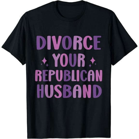 Funny Divorce Celebration Divorce Your Republican Husband T-Shirt