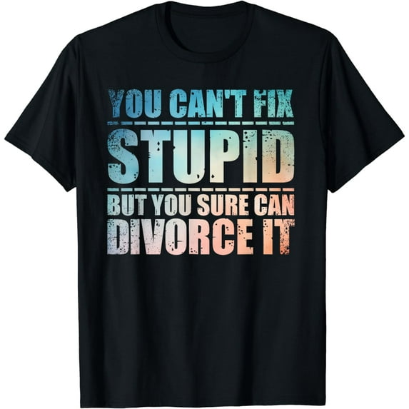 Funny Divorce Design For Men Women Ex Husband Wife Divorcees T-Shirt