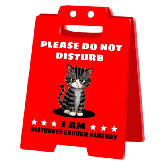 Funny Do Not Disturb A Frame Wooden Desk Sign For Home Office And Workplace Novelty Prank Humorous Decor For Coworkers Colleagues And Friends (C)