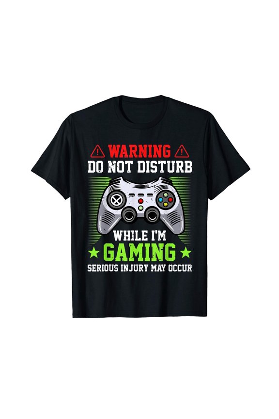 Funny Do Not Disturb Gaming Controller T-Shirt for Gamers and Game Lovers