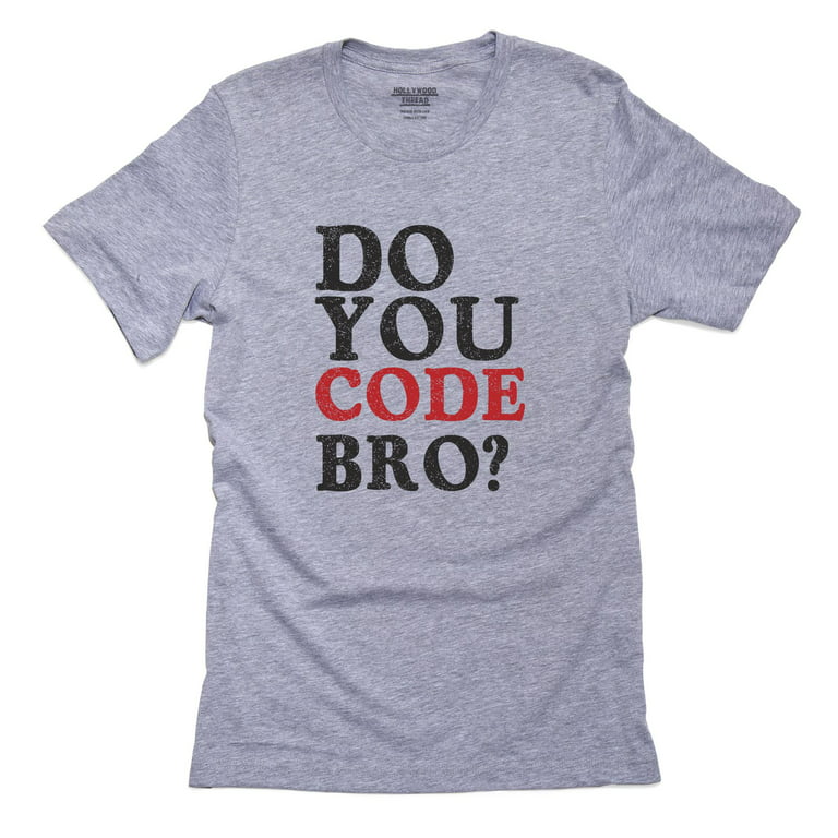 Funny Do You Code Bro Software Engineer Men's Grey T-Shirt 