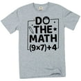 thumbnail image 1 of Funny Do the math Meme T-shirt 6-7 Six Seven 67 popular meme Tee Shirt (Large Grey), 1 of 6