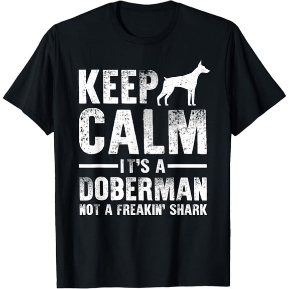 Funny Doberman Art Men Women Doberman Pinscher Dog Walker T-Shirt
