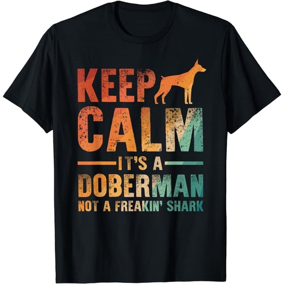 Funny Doberman Art Men Women Doberman Pinscher Dog Walker T-Shirt