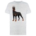thumbnail image 1 of Funny Doberman Illustration T-Shirt Men -Image by Shutterstock, Male Large, 1 of 2