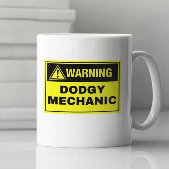 Funny Dodgy Mecic Mug, Secret Santa Gift, Funny Gift, Funny Mug, Cistmas Gift, Stocking Filler, Gif Under .