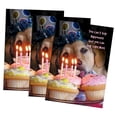 thumbnail image 1 of Funny Dog Birthday Greeting Card (5" x 7") by Paper Street | 3 Pack + 3 Envelopes (Can't Buy Happiness), 1 of 6
