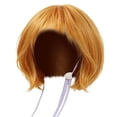 thumbnail image 1 of Funny Dog Cat Cosplay Wig,Pet Wigs for Halloween, Christmas, Parties, Festivals, Dog Wigs for Small Medium and Large Dogs （Black Brown Straight）, 1 of 9