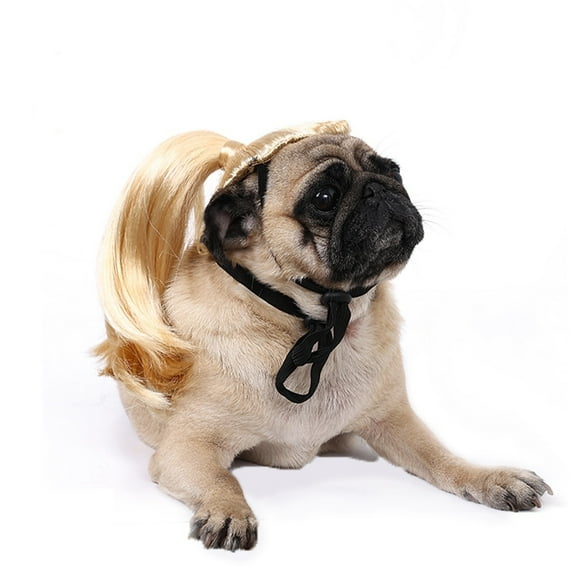 Funny Dog Cat Cosplay Wig,Pet Wigs for Halloween, Christmas, Parties, Festivals, Dog Wigs for Small Medium and Large Dogs