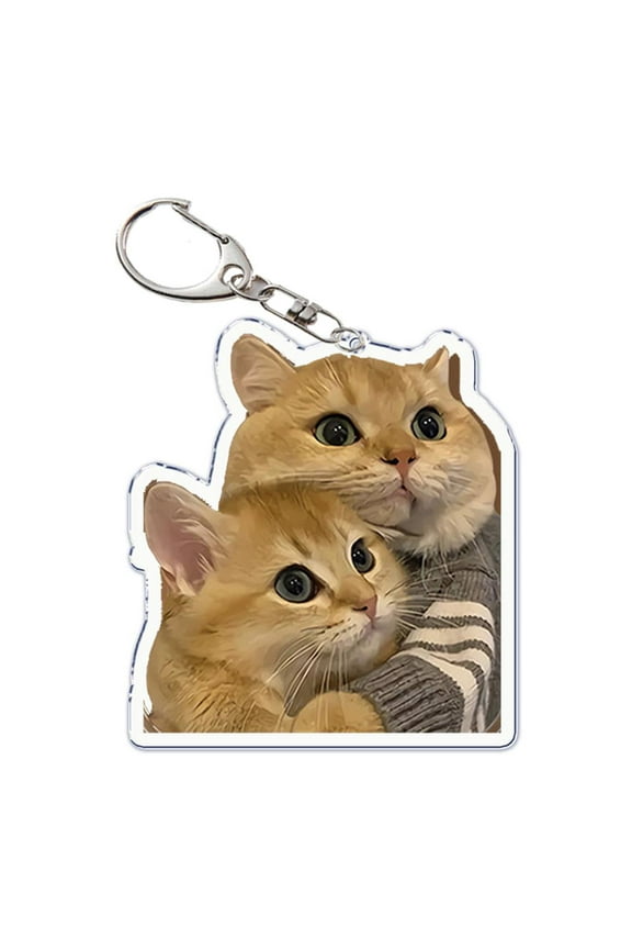 Funny Dog Cat Meme Keychanin Pendant Speechless Hilarious Keychain✨i ❄ H3F7