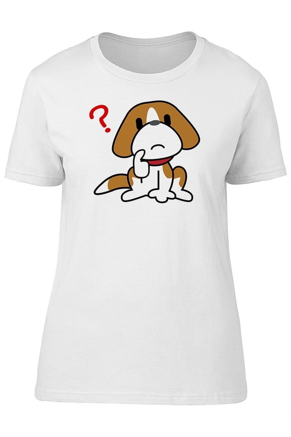 Funny Dog Doodle Cartoon T-Shirt Women -Image by Shutterstock, Female x-Large