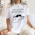 thumbnail image 1 of Funny Dog Graphic Modern Baseball Shirt - Comfort Colors Game Day T-Shirt, 1 of 4