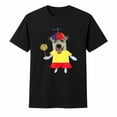 thumbnail image 1 of Funny Dog Graphic T-Shirt with Propeller Hat and Lollipop, Unisex Classic Fit Tee, 1 of 9