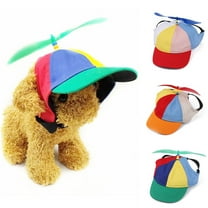 Funny Dog Hat Color Block Propeller Baseball Cap Pet Outdoor Sports Hat with Ear Holes Adjustable Costume Accessory for Dogs Stylish Sun Protection Limited-Time Clea-rance Savings