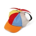 thumbnail image 1 of Funny Dog Hat Color Block Propeller Baseball Cap Pet Outdoor Sports Hat with Ear Holes Adjustable Costume Accessory for Dogs Stylish Sun Protection Stylish Finds for Less, 1 of 1