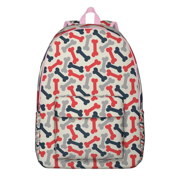 Funny Dog Illustration Backpack, Waterproof Bookbag with Abstract Dog Art and Minimalist Design for Dog Lovers