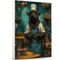 thumbnail image 1 of Funny Dog Kitchen Wall Art - Dining Room Wall Decor - Briard Cooking Food Canvas Prints for Farmhouse Kitchen Decor, Modern Restaurant Painting Artwork, 1 of 6