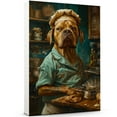 thumbnail image 1 of Funny Dog Kitchen Wall Art - Dining Room Wall Decor - Doguede Bordeaux Cooking Food Canvas Prints for Farmhouse Kitchen Decor, Modern Restaurant Painting Artwork, 1 of 6