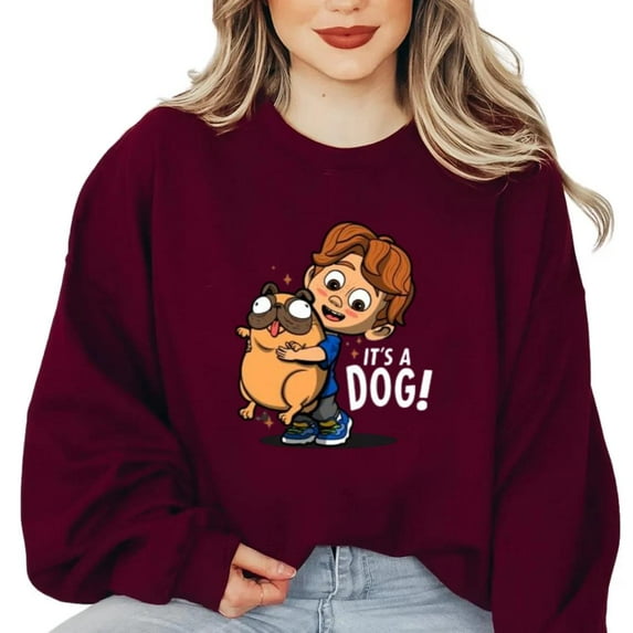 Funny Dog Lover Fluffy Meme Cute Pet Canine Furry Animal Sweatshirt, for men & women, up to size 5XL