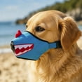 thumbnail image 1 of Funny Dog Muzzle, Soft Nylon Breathable Adjustable Dog Mouth Cover, Anti Barking Dog Muzzle for Walking Travel Pet Supplies, 1 of 6