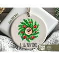 thumbnail image 1 of Funny Dog Ornament, Feliz Navidog Pet Lover Christmas Gfit, Dog Mom Holiday Decor, Cute Dog Nose In Wreath Funny Pet Ornament, 1 of 6