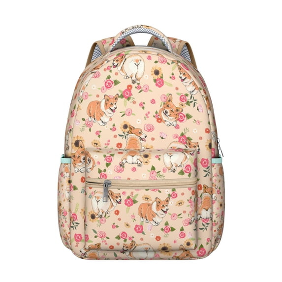 Funny Dog Print Backpack for School - Trendy Laptop Bag, Water-Resistant, Spacious Pockets, Great for Dog Enthusiasts