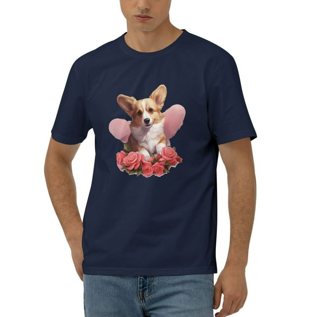Funny Dog Print TShirts for Women Men Summer Animal Flowers Graphic T