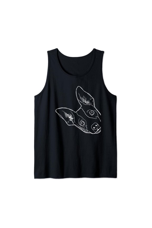 Funny Dog Rat Terrier Tank Top Size S-3XL