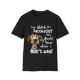 thumbnail image 1 of Funny Dog T shirt Graphic Print T shirt Unisex Novelty Soft style T-Shirt, 1 of 5