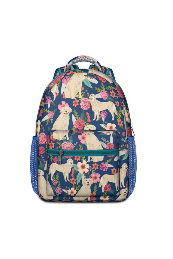 Funny Dog Themed Backpack – Adorable Dog Print School Bag with Bone and Tail Design for Animal Lovers