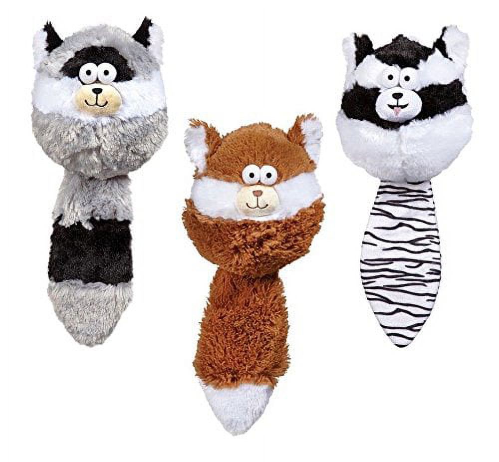 Funny Dog Toys Furry Fatties Crinkle & Squeak Textured Toys Choose Character 15"(Full Set - All 3 Toys) - image 1 of 1