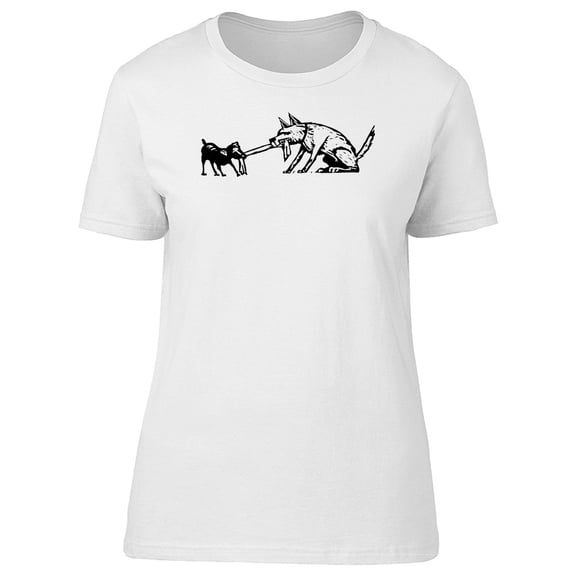 Funny Dogs Fighting T-Shirt Men -Image by Shutterstock, Male Large