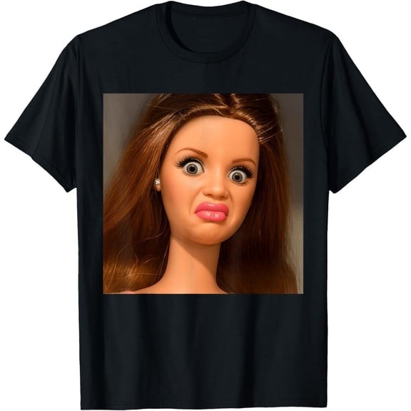 Funny Doll Face Meme Disgusting T-Shirt unisex T-Shirt