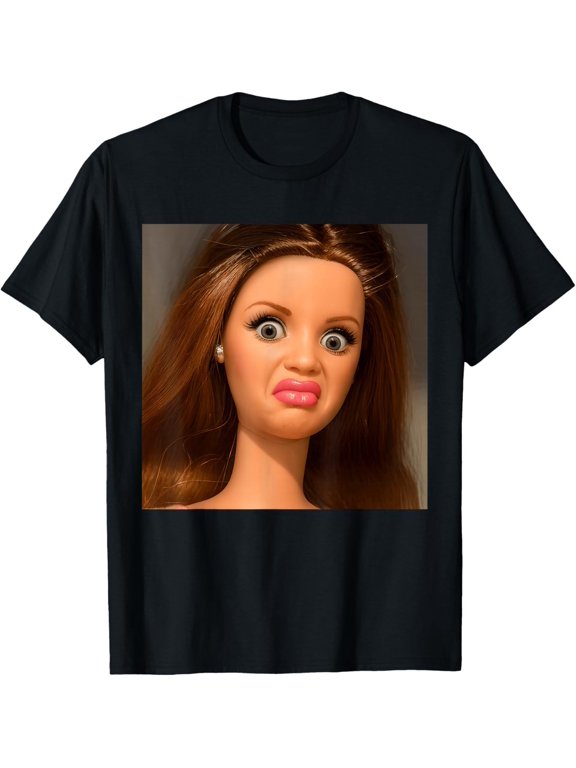 Funny Doll Face Meme Disgusting T-Shirt unisex T-Shirt