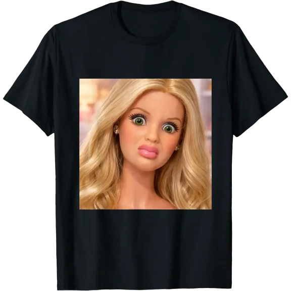 Funny Doll Face Meme Hilarious Sarcastic Disgusting T-Shirt