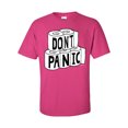 thumbnail image 1 of Funny Don't Panic Toilet Paper Shortage Epidemic Unisex Adult Short Sleeve T-shirt-Helconia-medium, 1 of 4