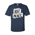 thumbnail image 1 of Funny Don't Panic Toilet Paper Shortage Epidemic Unisex Adult Short Sleeve T-shirt-Navy-5xl, 1 of 4