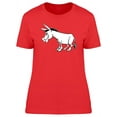 thumbnail image 1 of Funny Donkey Cartoon T-Shirt Women -Image by Shutterstock, Female Medium, 1 of 2