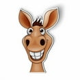 thumbnail image 1 of Funny Donkey Smiling - 5" Magnet for Car Locker Refrigerator, 1 of 1