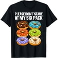 thumbnail image 1 of Funny Donut Art For Men Women Doughnut Food Gym Six Pack T-Shirt, 1 of 2