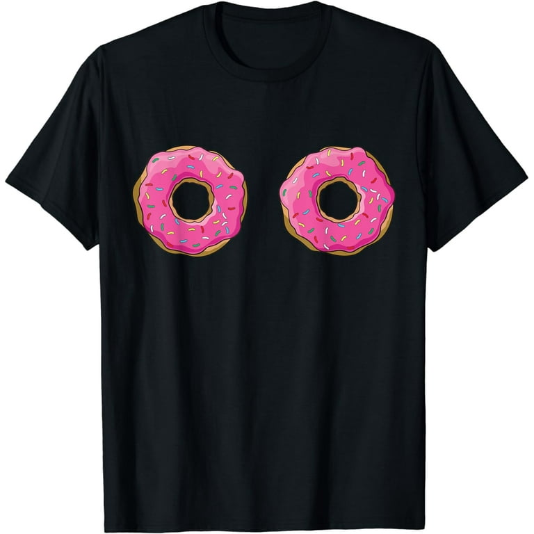 Funny Donut Boob Shirt Sprinkle Doughnut Funny Donut Boob Shirt Sprinkle Doughnut