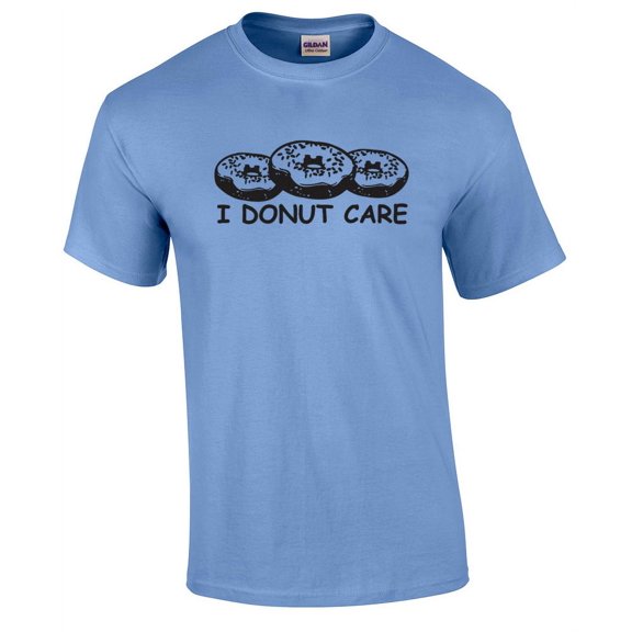 Funny Donut Care Short Sleeve T-shirt-Carolina-Medium