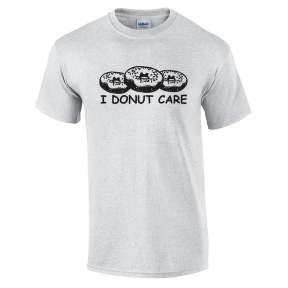 Funny Donut Care Short Sleeve T-shirt-Lightgrey-5Xl