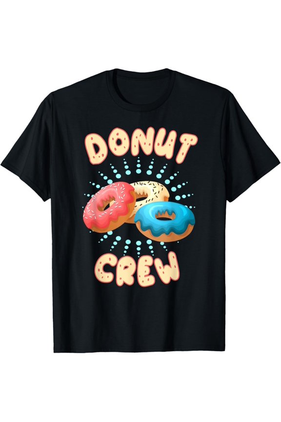 Funny Donut Crew Baker Donuts Boys Girls Kids T-Shirt