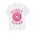 thumbnail image 1 of Funny Donut Squad Cool Sweet Donut Lover Birthday Party White T-Shirt, 1 of 5